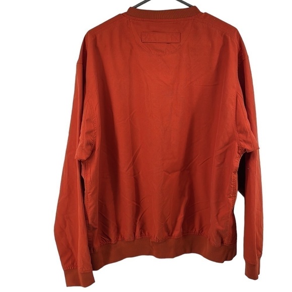 DULUTH TRADING CO. Orange Bogey Golf Wind Shirt long sleeve active sz  L - Picture 2 of 7